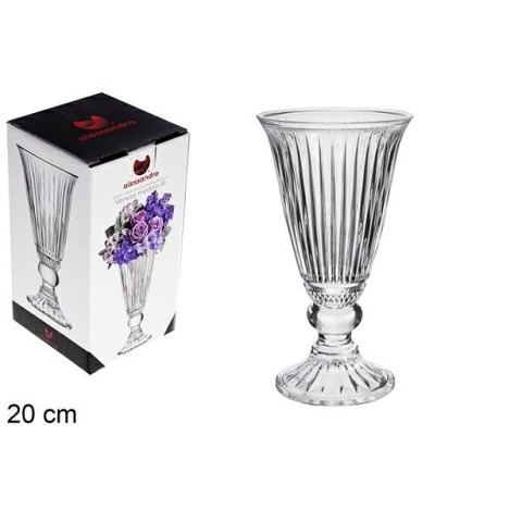 VASO IN VETRO VENEZA MODELO B 20 CM